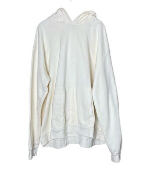 BLK DNM White Hoodie XL Minimalist Oversized Sweatshirt Sweater Hoodie